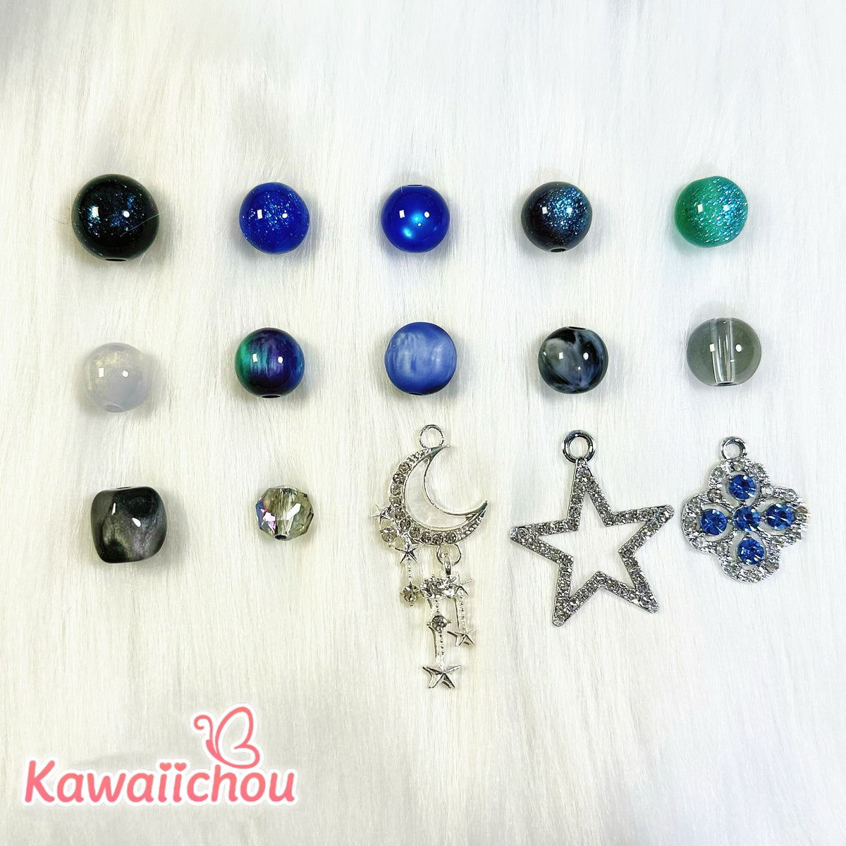 Premium Dreamy Halo Resin Beads Mix - 10/12mm