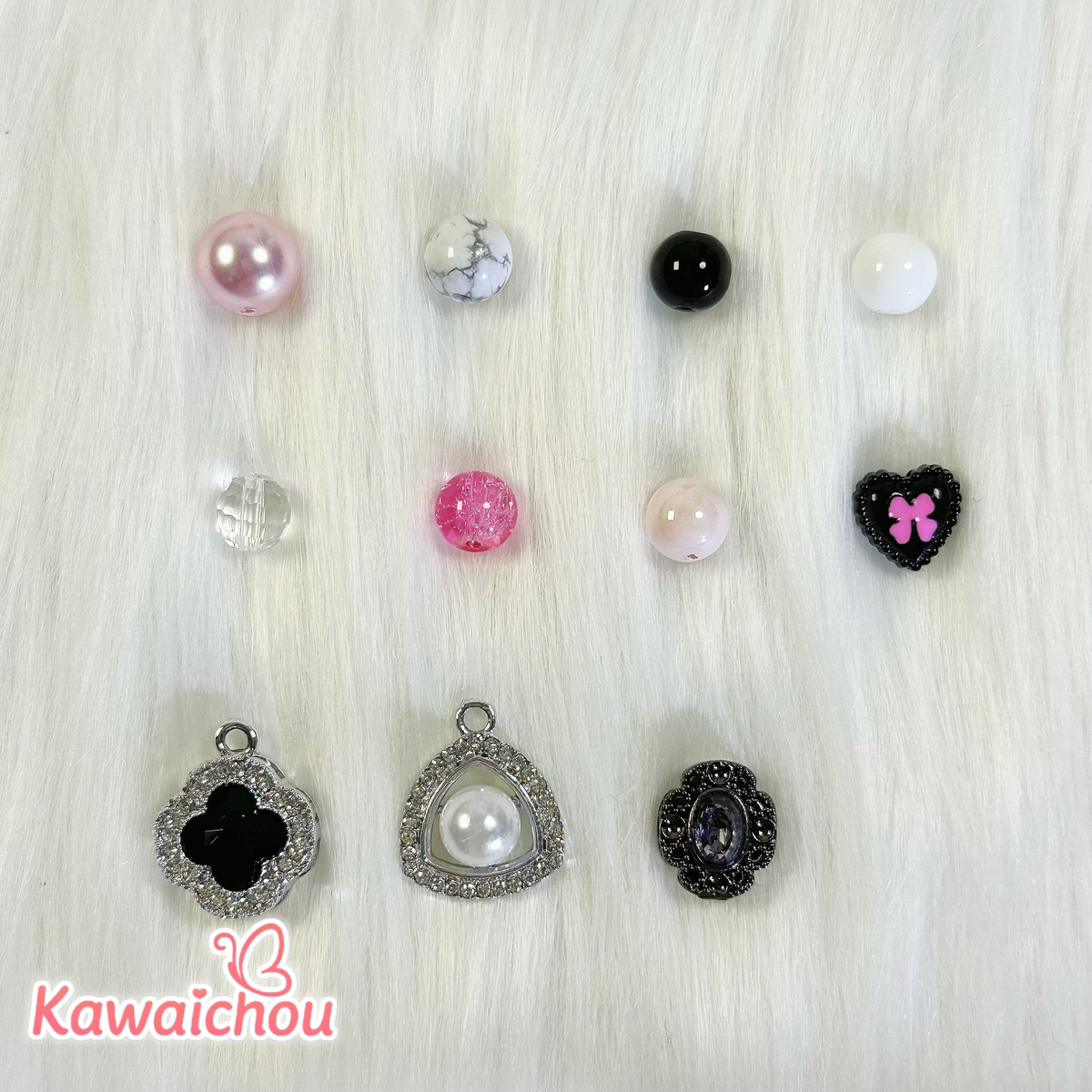Spring Silhouette Turquoise Beads Mix - 8/10mm