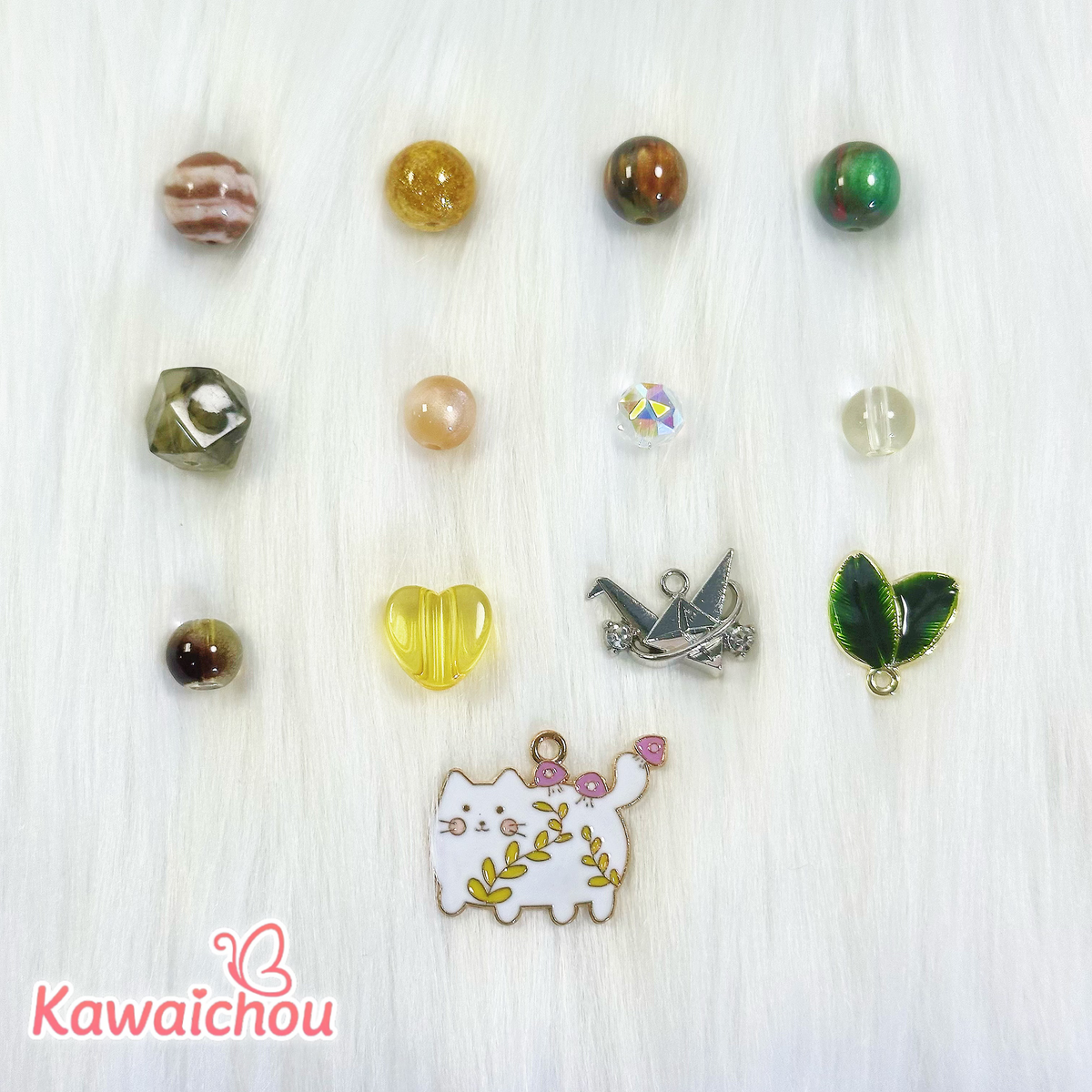 Fallen Leaf Waltz Natural Stone Beads Mix - 8/10/12mm