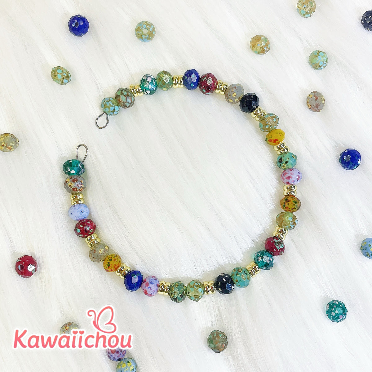 Midnight Forest Faceted Beads Mix - 5.6×4.5mm