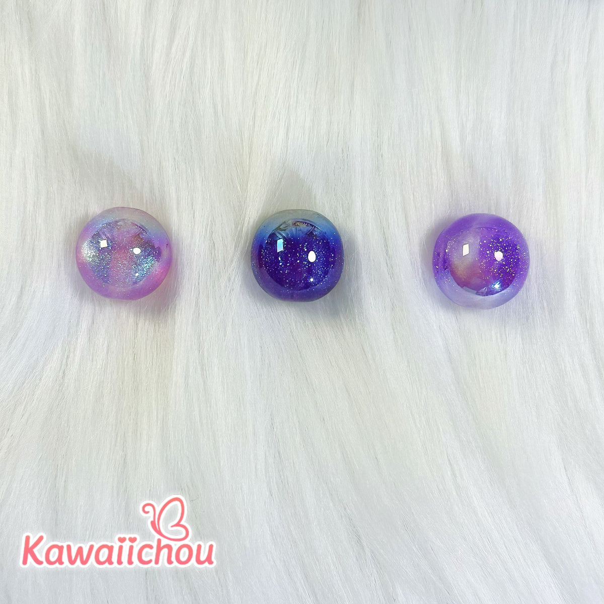 Grape Moon Shadow Premium Resin Beads Mix - 16mm