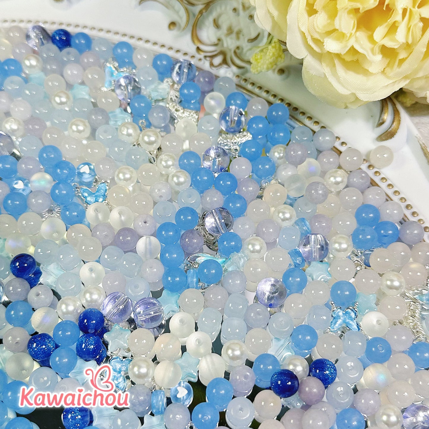 [TZ-13] 海のしらべ・ 8/10mm・🌙限定・玉髄・天然石