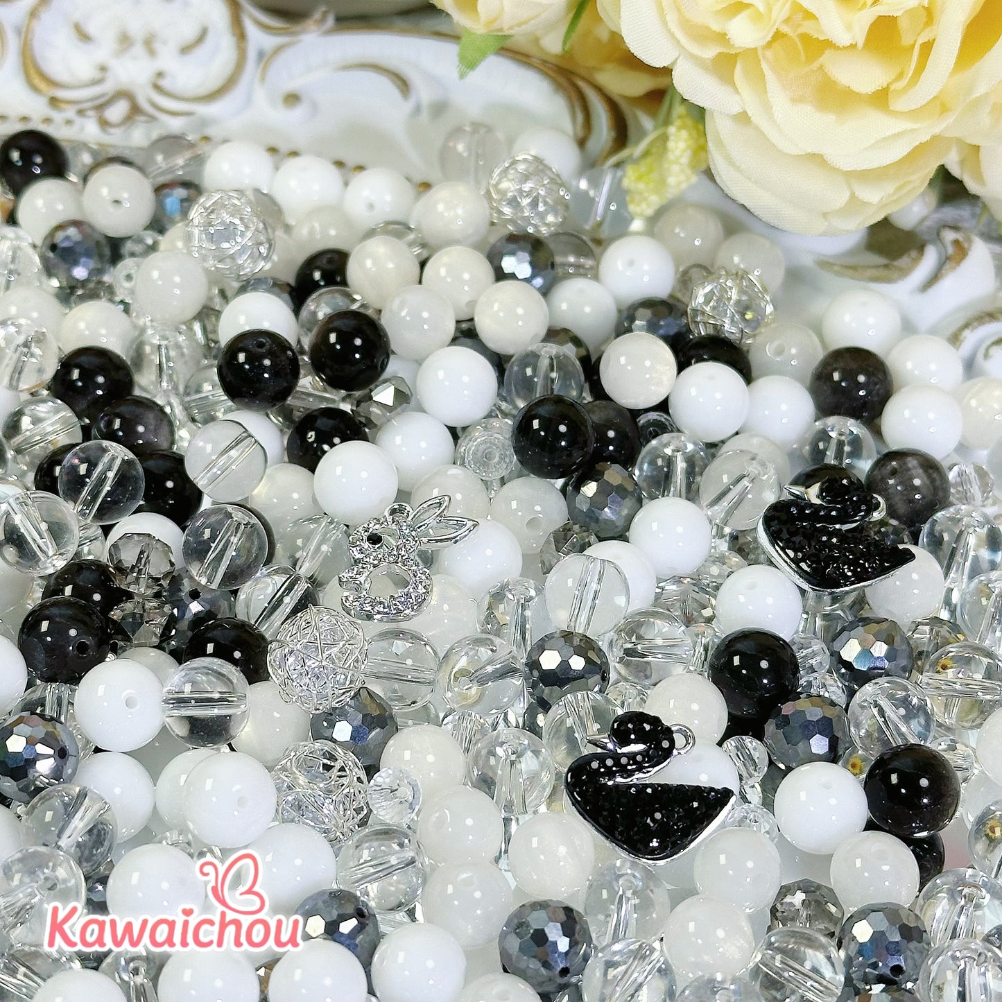 [TZ-22] しずかな約束・6/8/10mm・高品質テラヘルツ・高品質シルバーオブシディアン・💖大人気