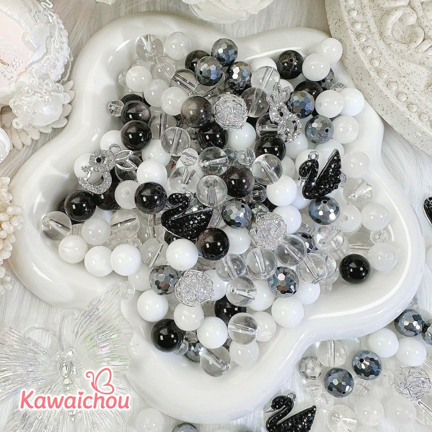 [TZ-22] しずかな約束・6/8/10mm・高品質テラヘルツ・高品質シルバーオブシディアン・💖大人気