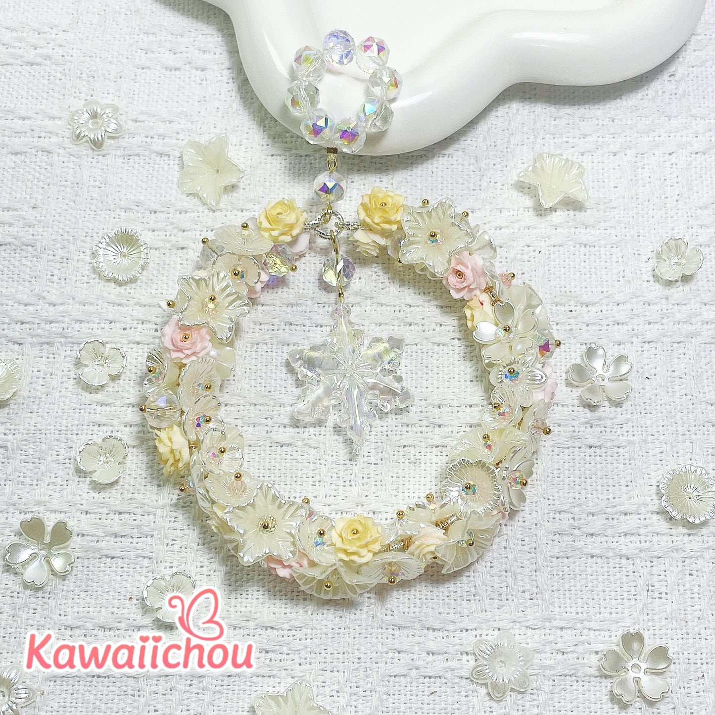 [TZ-108] 雪の結晶・27*31mm・高品質DIYレジンビーズ