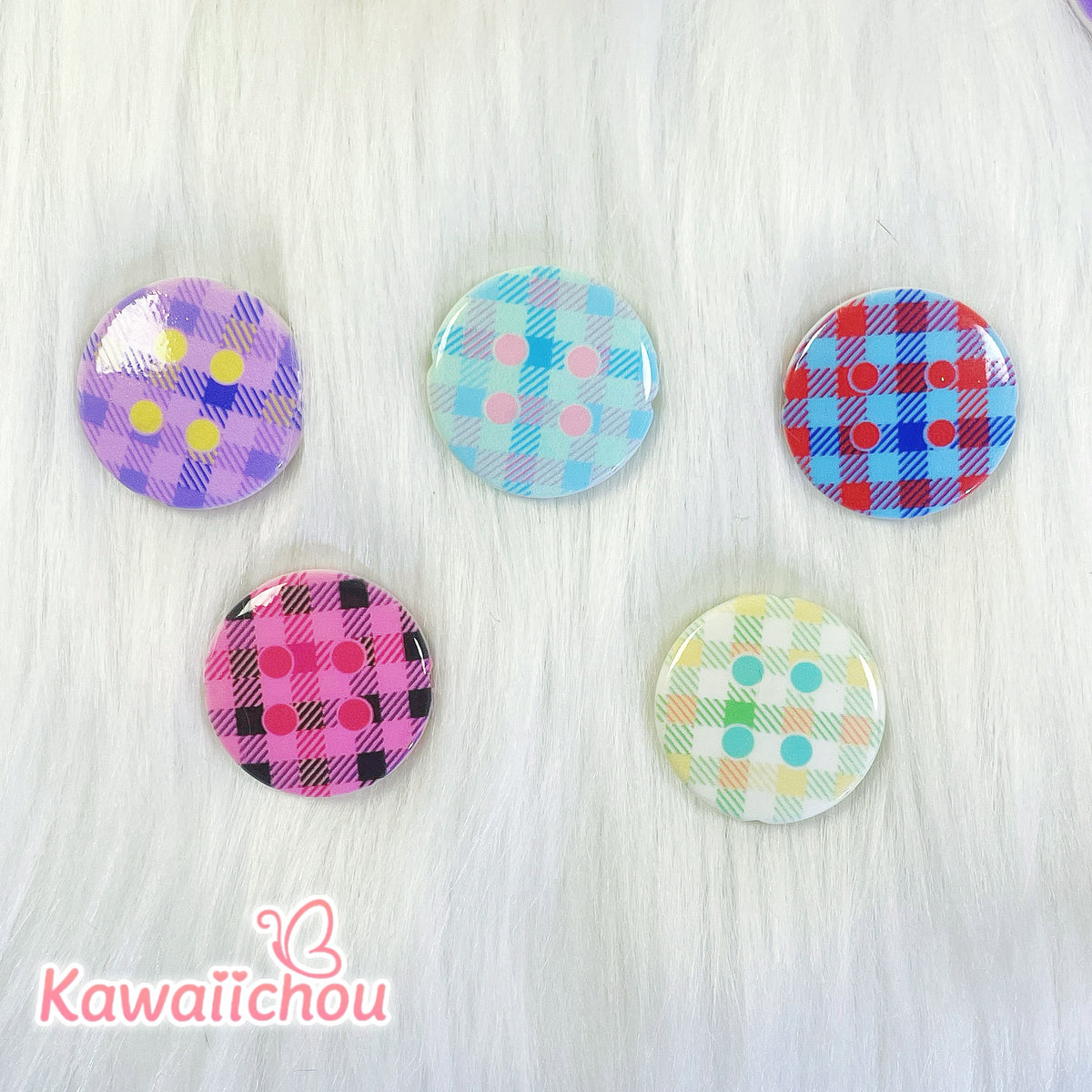 Candy Check Acrylic Beads Mix - 25mm